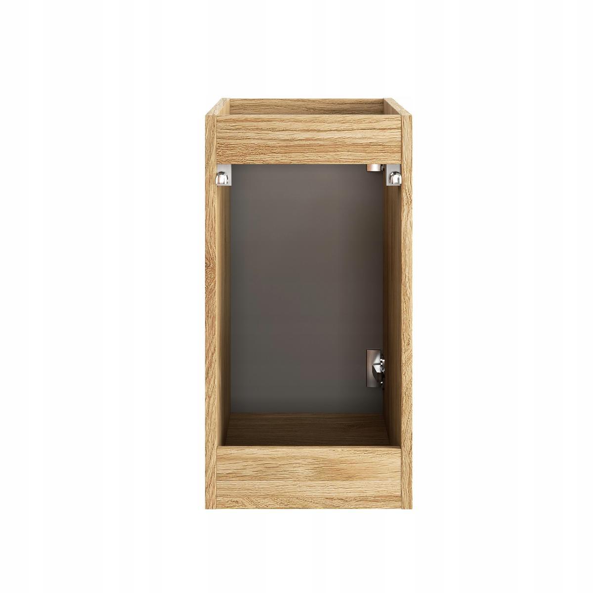 Szafka Łazienkowa 40x55x46 cm beżowa wisząca pod blat 1 drzwi front MDF 3D słupek do łazienki 7 Full Screen