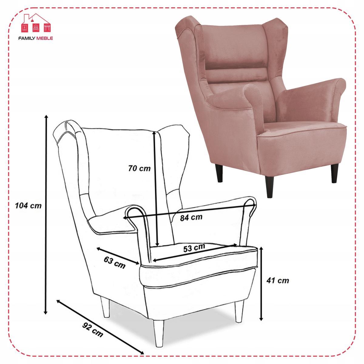 Zestaw wypoczynkowy ZOJA sofa + 2 fotele + 2 podnóżki pudrowy róż do salonu  5 Full Screen