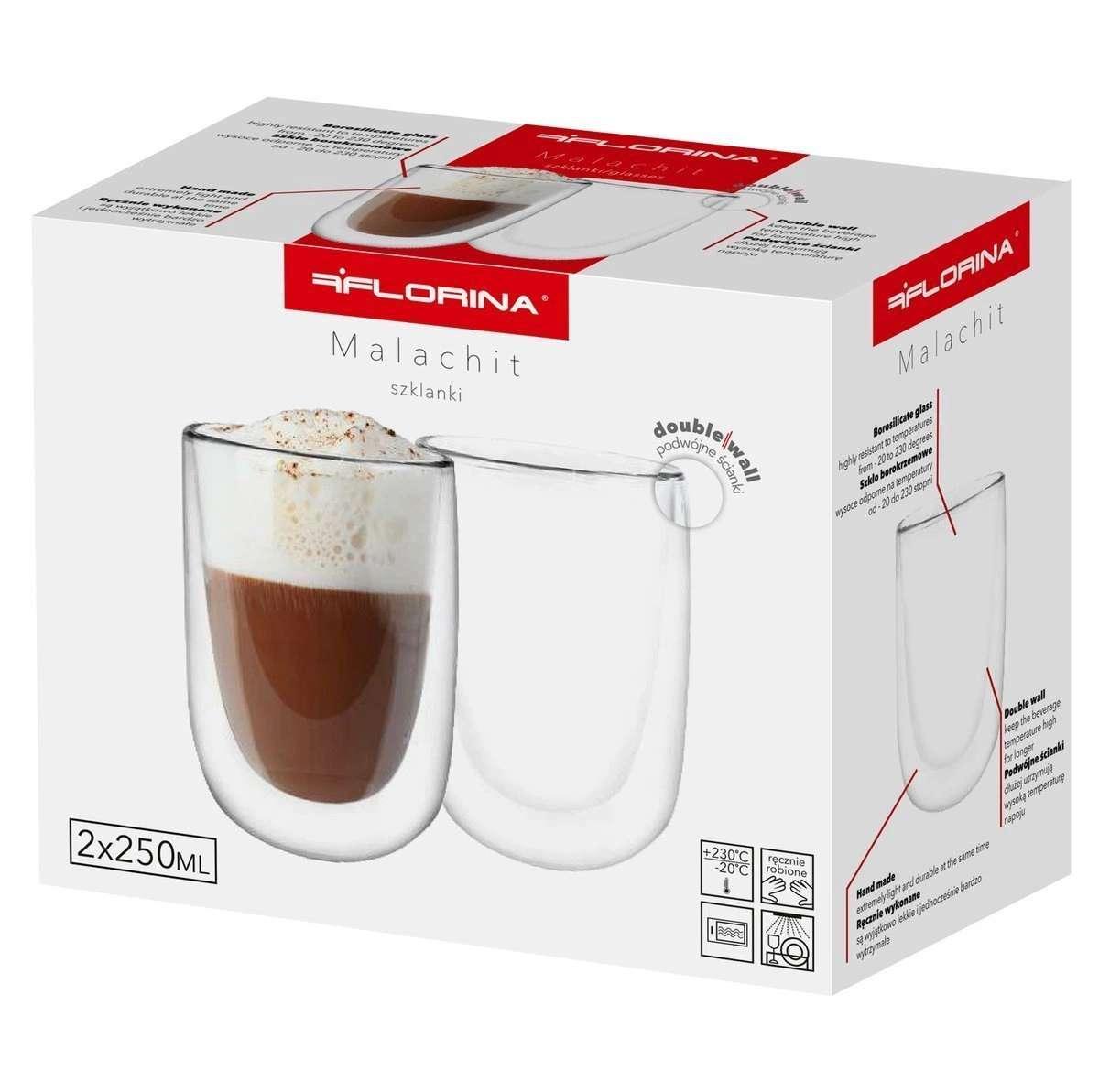 Zestaw kaw blend 2x250g brazylia 50/50 + 2 szkl. Malachit świąteczna rzemieślnicza 4 Full Screen