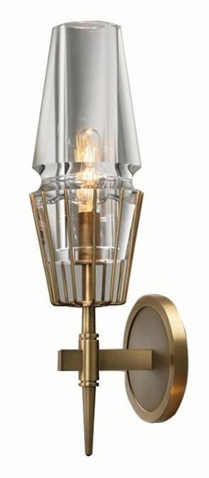 Lampa ścienna Glass & Brass Iluminar 0 Full Screen