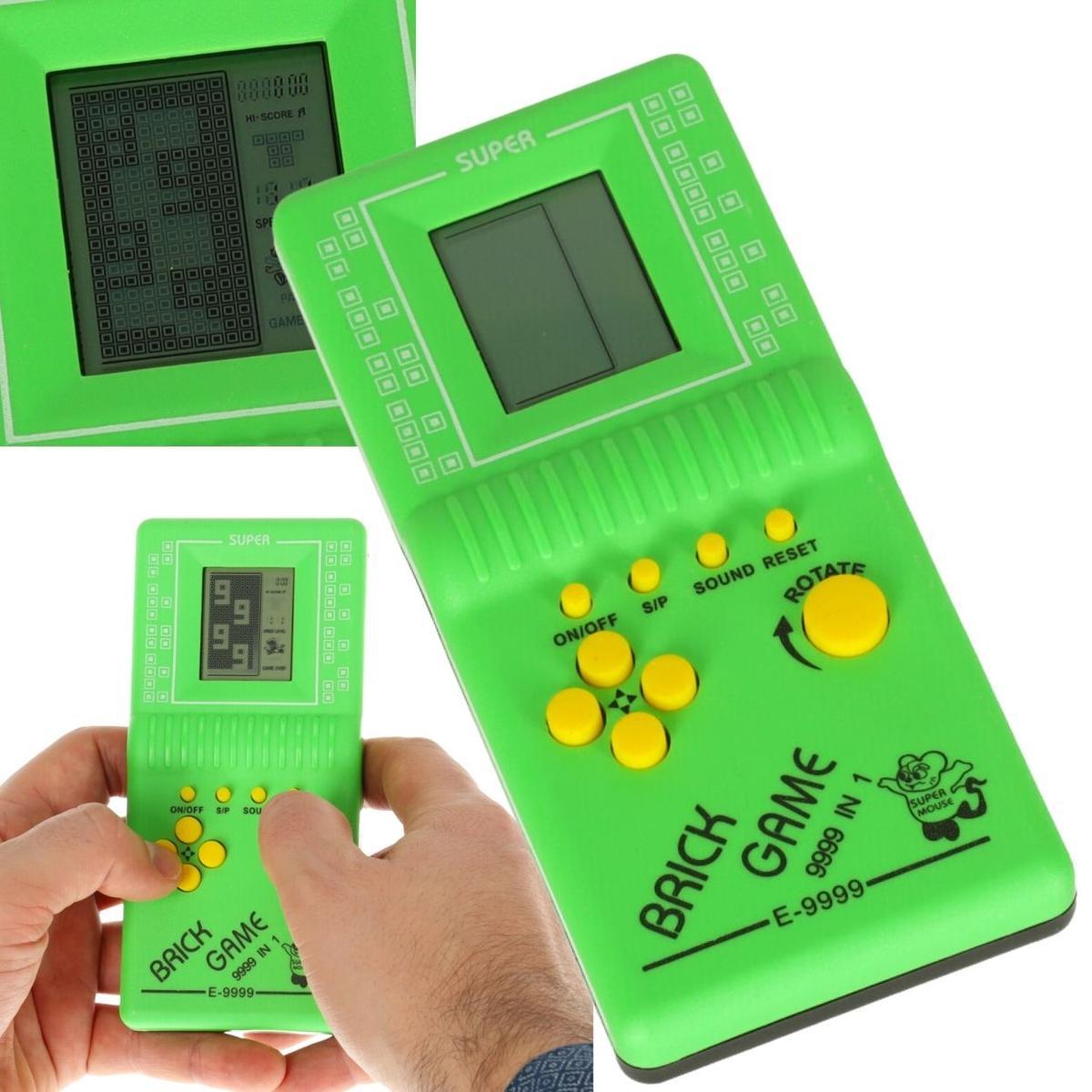 Gra Gierka Elektroniczna Tetris 9999in1 zielona 0 Full Screen