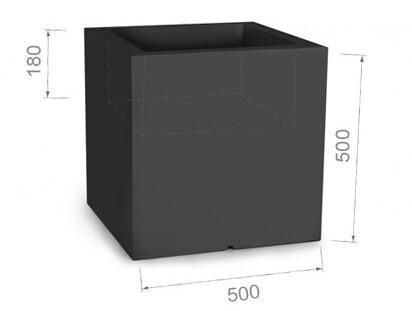 Biała donica Pixel Pot z oświetleniem 4 Full Screen