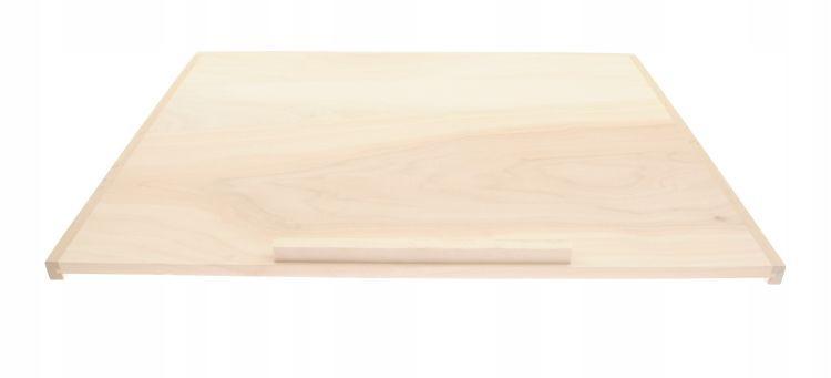 Stolnica kuchenna 60x1,6x75 cm drewniana jednostronna XXL + wałek  4 Full Screen