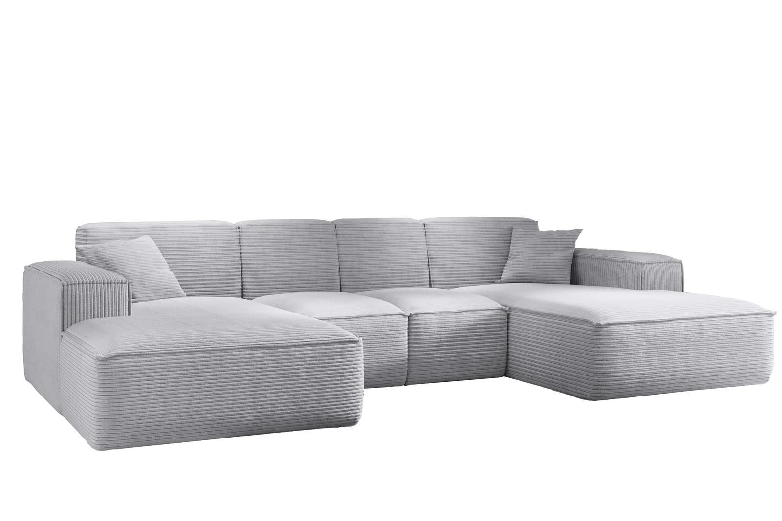 Sofa U SIENA LARGE 344x73x165 cm w kształcie U bez funkcji spania do salonu szara 0 Full Screen