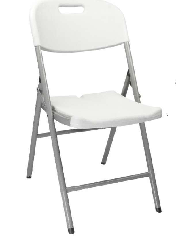 Zestaw 4 szt krzeseł składanych bankietowe cateringowe białe do ogrodu  1 Full Screen