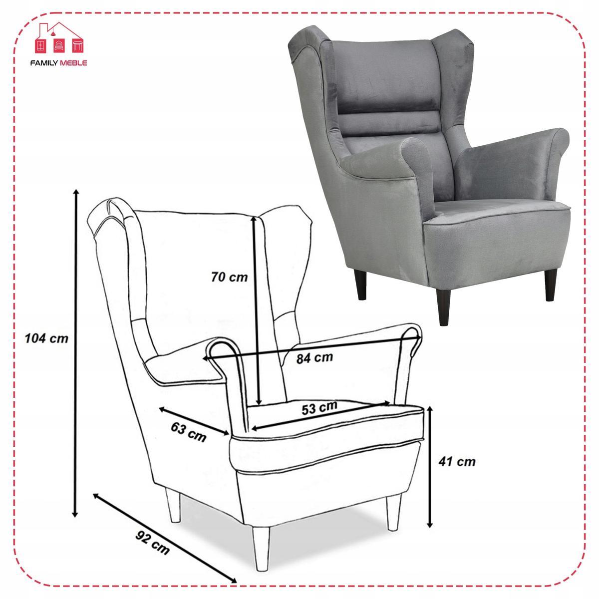 Zestaw wypoczynkowy ZOJA sofa + 2 fotele szare do salonu  5 Full Screen