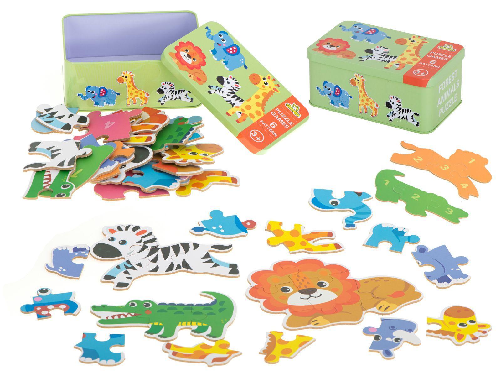 Puzzle w puszce zwierzątka safari 25 puzzli 0 Full Screen