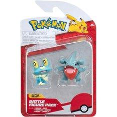 Oryginalne figurki froakie + gible pokemon battle figure pack 2-pak zestaw dla dziecka