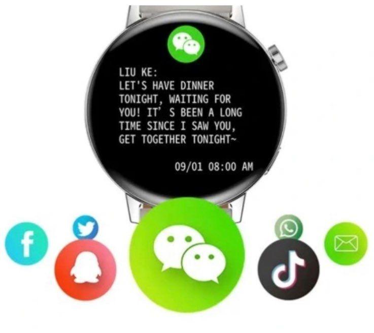 Smartwatch damski menu polskie rozmowy kroki kalorie tętno 8 Full Screen