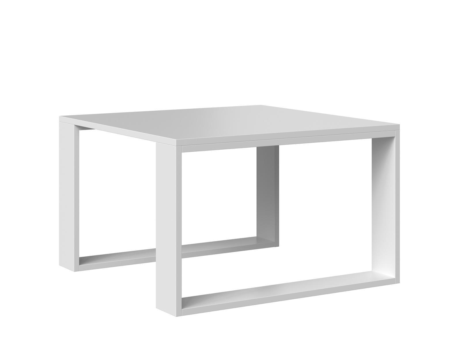 Stolik kawowy 67x67x40 cm klasyczny biały ława loft Modern Mini do salonu 2 Full Screen