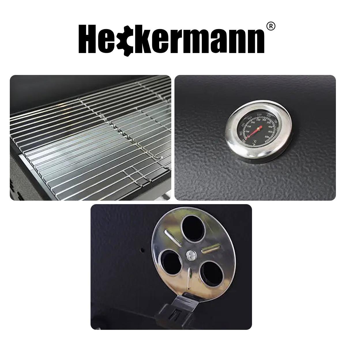 Grill węglowy ogrodowy z kółkami Heckermann KY1813-24F 11 Full Screen