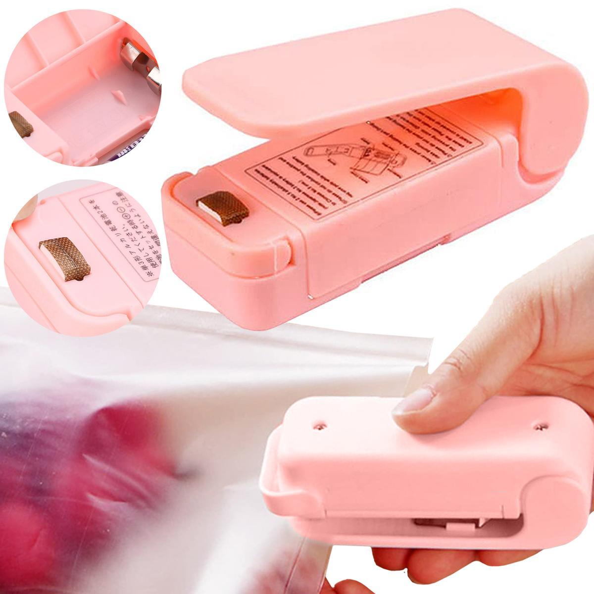 Elektryczna mini zgrzewarka do folii bezprzewodowa Heckermann® LX001 - Różowa 0 Full Screen