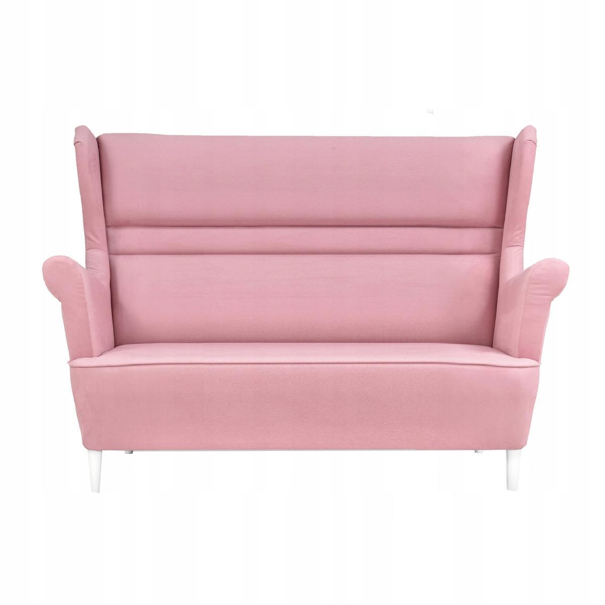 Zestaw wypoczynkowy ZOJA sofa + 2 fotele jasny róż do salonu  1 Full Screen