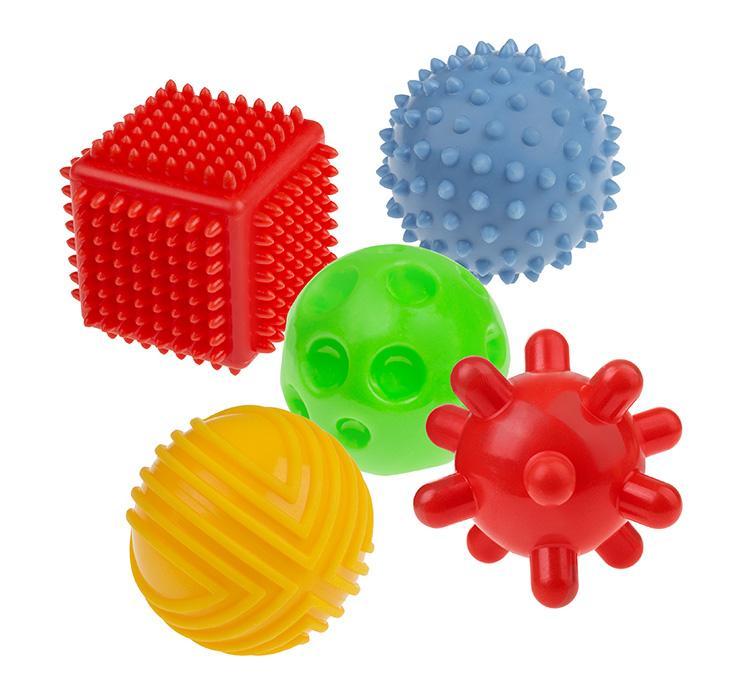 Zabawka sensoryczna kolorwe kształty 5 sztuk dla dziecka do zabawy  1 Full Screen