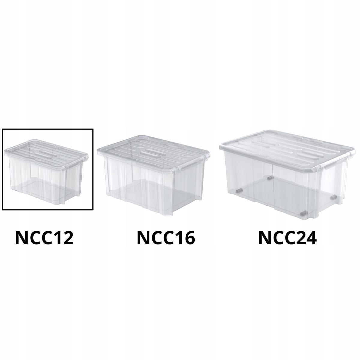 Zestaw pojemników NCC16 + NCC12 + pokrywy Pudełko Organizer 2 Full Screen