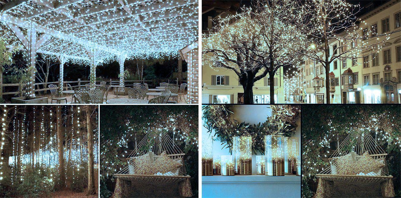 Girlanda ogrodowa 20m lampki ledowe barwa zimna do ogrodu  6 Full Screen