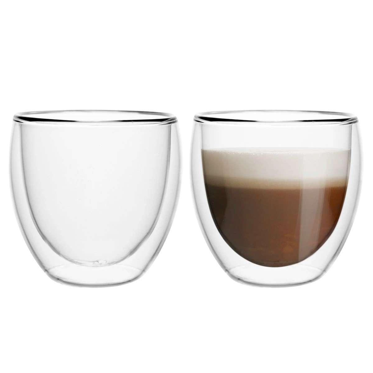 Zestaw kaw mielonych 2x250g Brazylia 50/50 + 2x szkl. espresso świąteczny rzemieślnicza 4 Full Screen