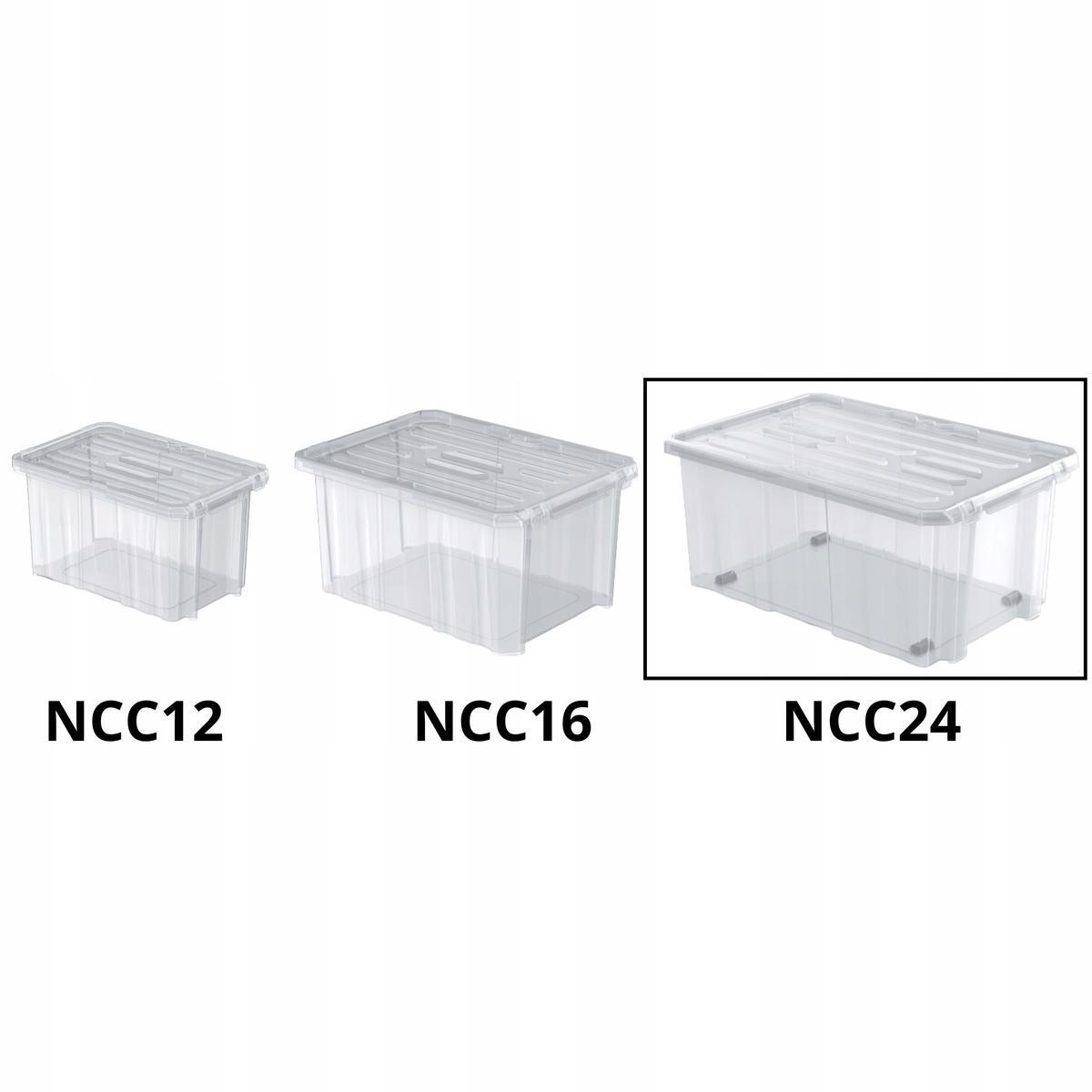 5x Pojemnik NCC24 z pokrywką Pudełko na narzędzia Organizer 3 Full Screen