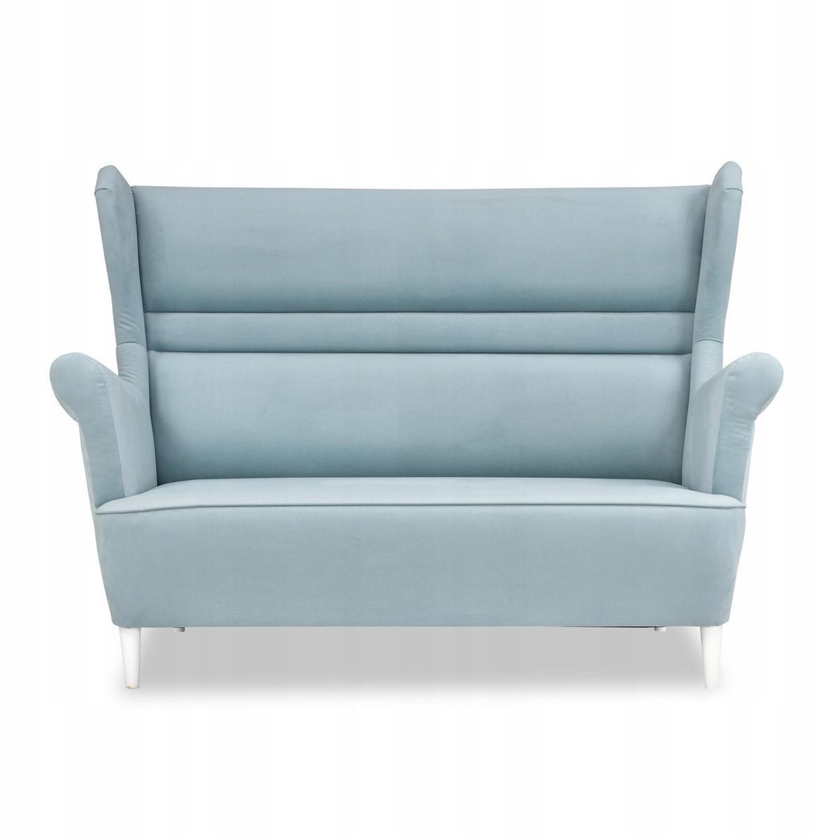 Zestaw wypoczynkowy ZOJA sofa + 2 fotele błękitne do salonu 2 Full Screen