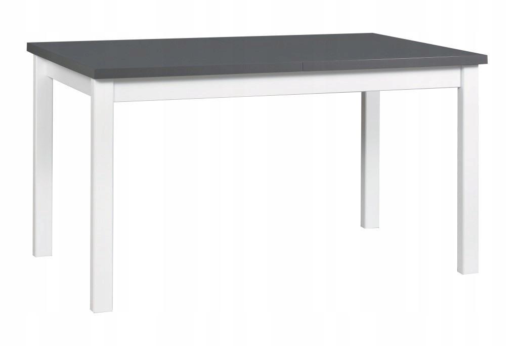 Stół ALBA AL-2 80x78x140/180 cm rozkładany do kuchni jadalni drewno laminat biały/grafit  0 Full Screen