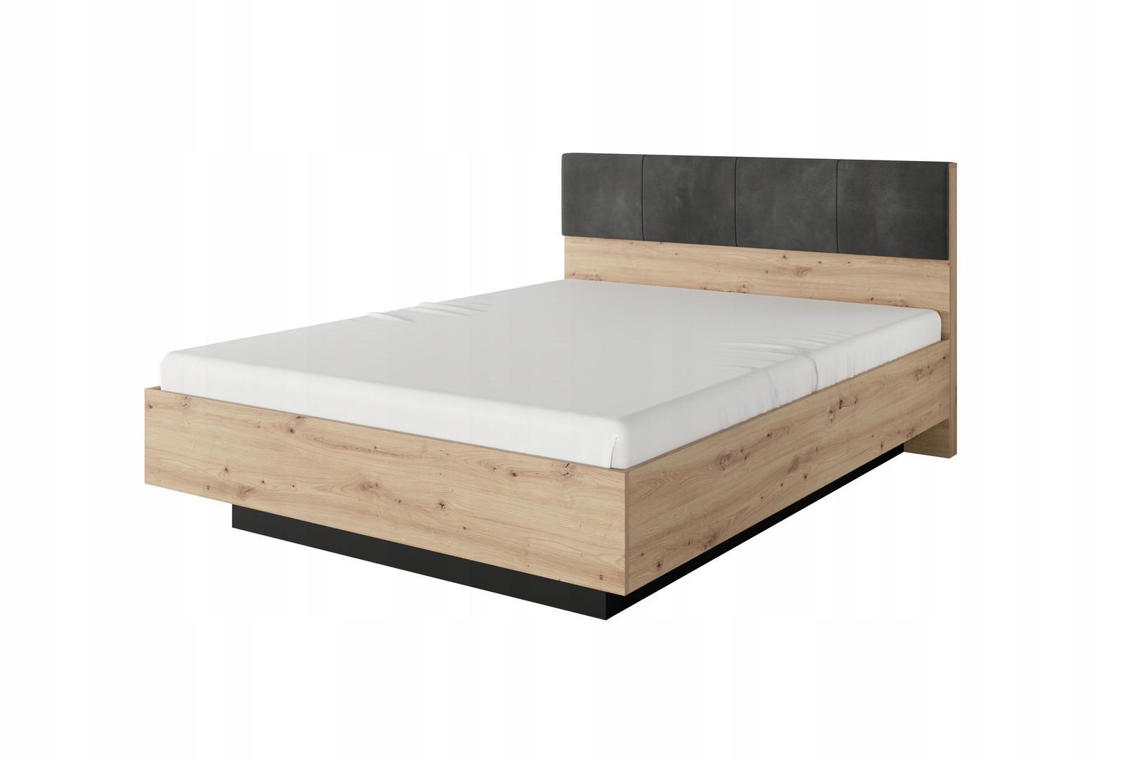 Łóżko 160x200 cm ze schowkiem na pościel system tally artisan / antracyt do sypialni  0 Full Screen