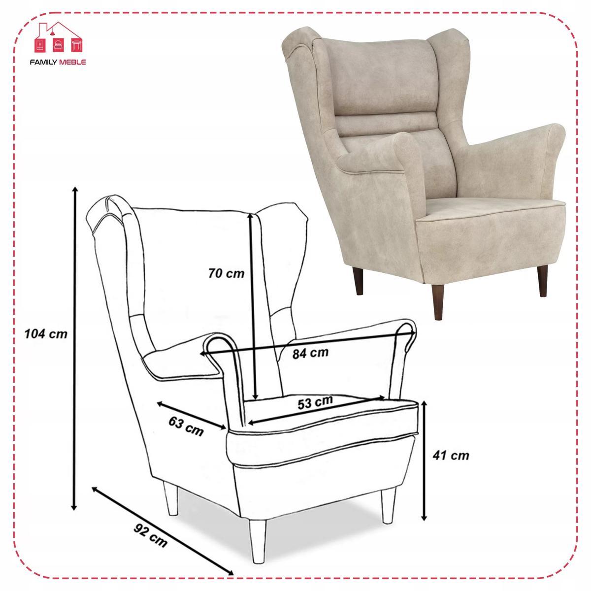 Zestaw wypoczynkowy ZOJA sofa + 2 fotele beżowe do salonu  5 Full Screen