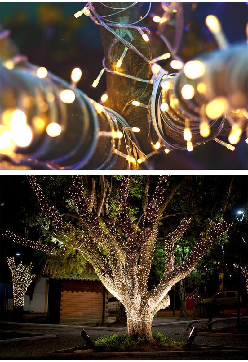 Girlanda ogrodowa 20m lampki ledowe barwa ciepła do ogrodu  3 Full Screen
