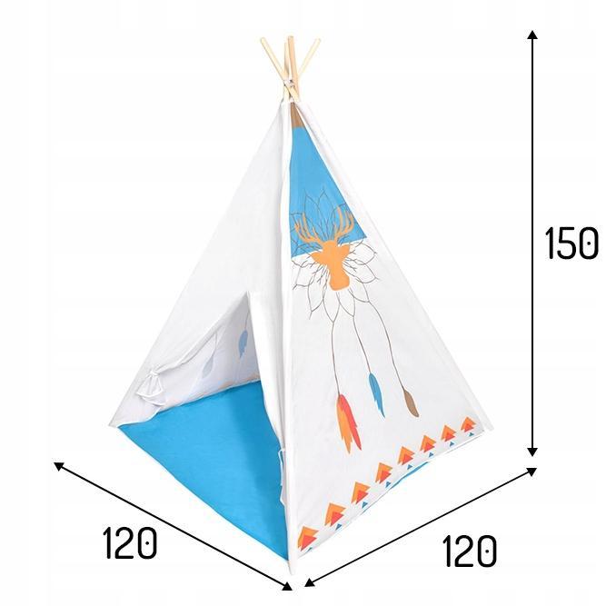 Namiot namiocik tipi wigwam domek dla dzieci Ecotoys 4 Full Screen