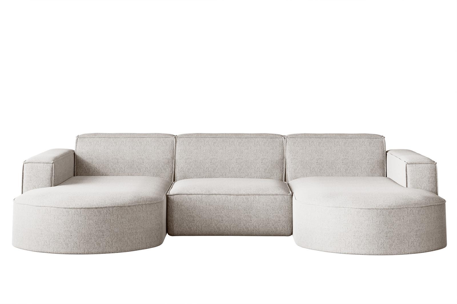 Sofa MODENA STUDIO U 299x78x165 cm w kształcie U bez funkcji spania do salonu NEVE beżowy 0 Full Screen