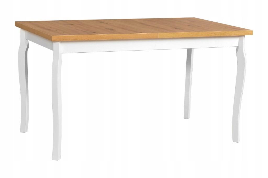 Stół ALBA AL-5 80x78x140/180 cm rozkładany do kuchni salonu drewno laminat biały/dąb grandson  0 Full Screen