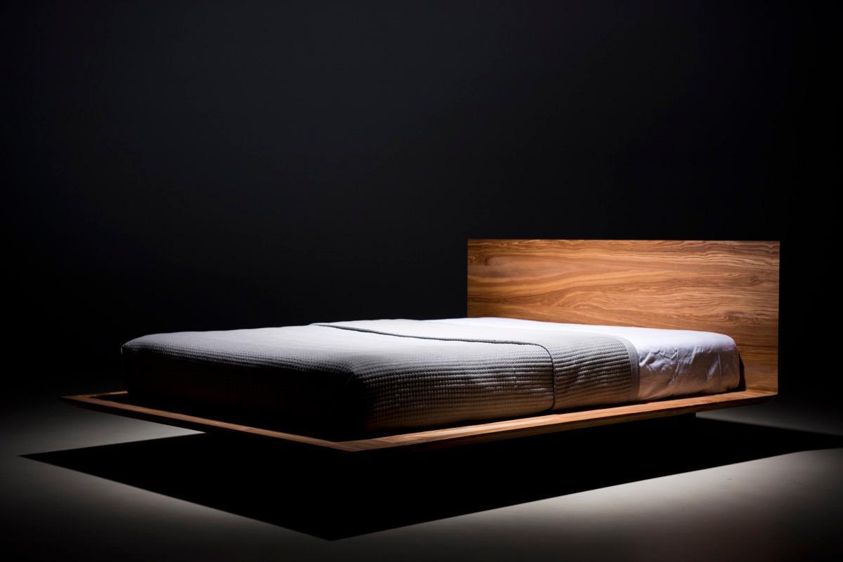 Łóżko SLIM 180x200 eleganckie, proste nowoczesne łóżko wykonane z litego drewna olchowego nr. 4