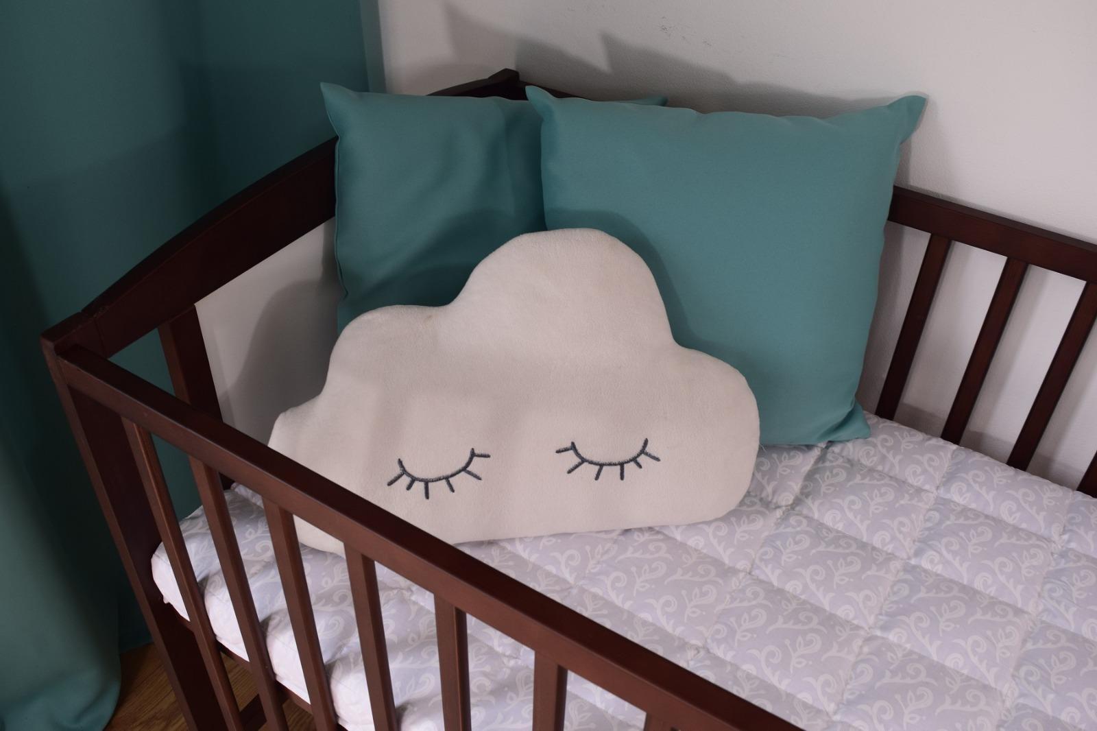 Łóżeczko dla niemowląt 120x60 cm z barierką wyjmowane szczebelki 3 poziomy orzech  nr. 3