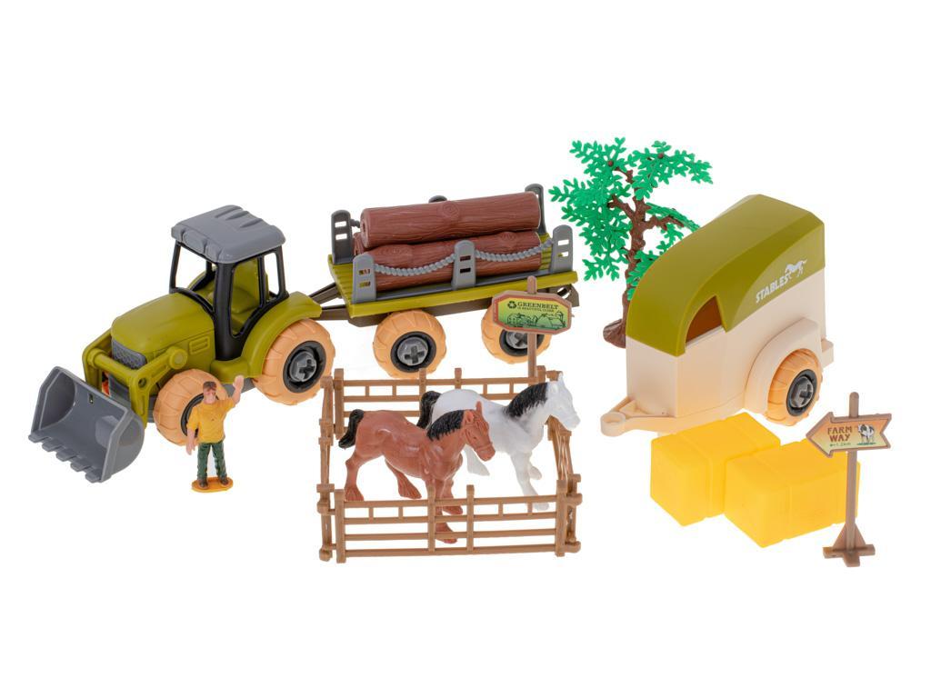 Gospodarstwo rolne farma zestaw zabawek z traktorem dla dzieci 24x5x16 cm 1 Full Screen