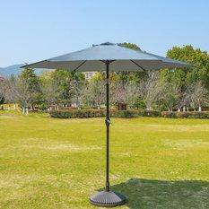 Mały parasol ogrodowy 3m jasny szary do ogrodu