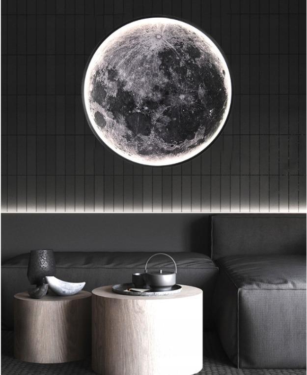 Kinkiet ścienny księżyc 40x40 cm xl wewnętrzny dekoracyjny do salonu lub sypialni  2 Full Screen