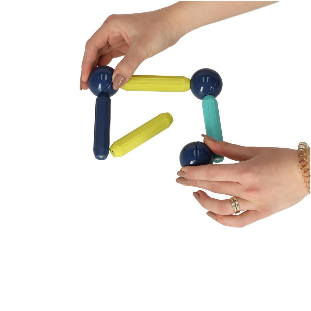 Klocki magnetyczne kolorowe magnetic sticks dla małych dzieci duże patyczki 36 elementów 25x20x6,7 cm 10 Full Screen