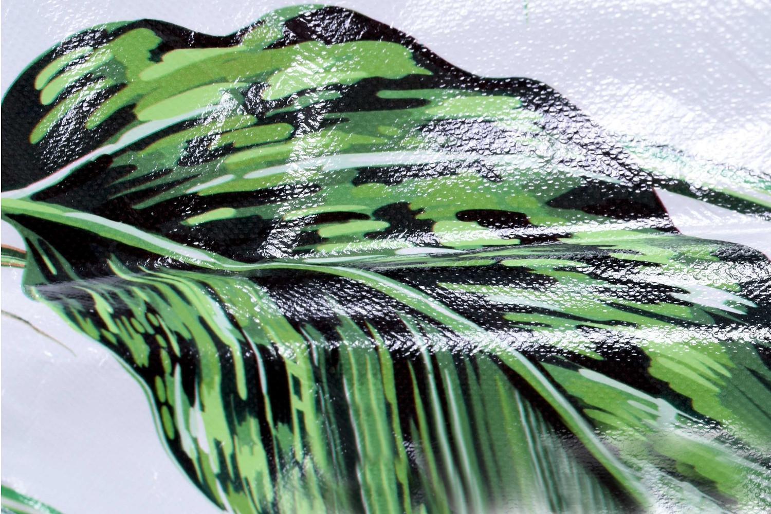 Szafka tekstylna z 6 półkami MIRA Monstera - biało-zielona 7 Full Screen