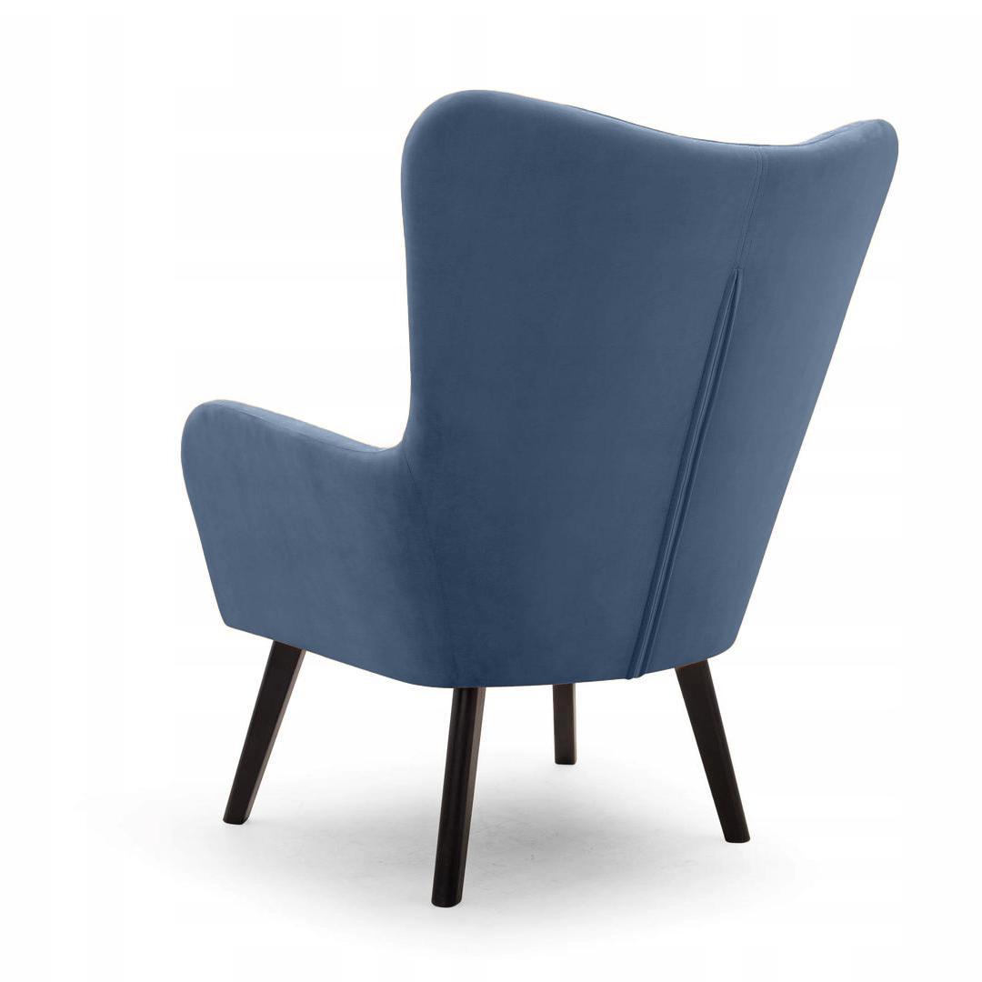 Fotel TED 76x100x78 cm do salonu niebieski Kronos nr. 2