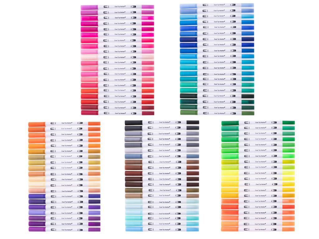 Flamastry markery mazaki pisaki kolorowe zestaw 100szt 25x17x7 cm  8 Full Screen