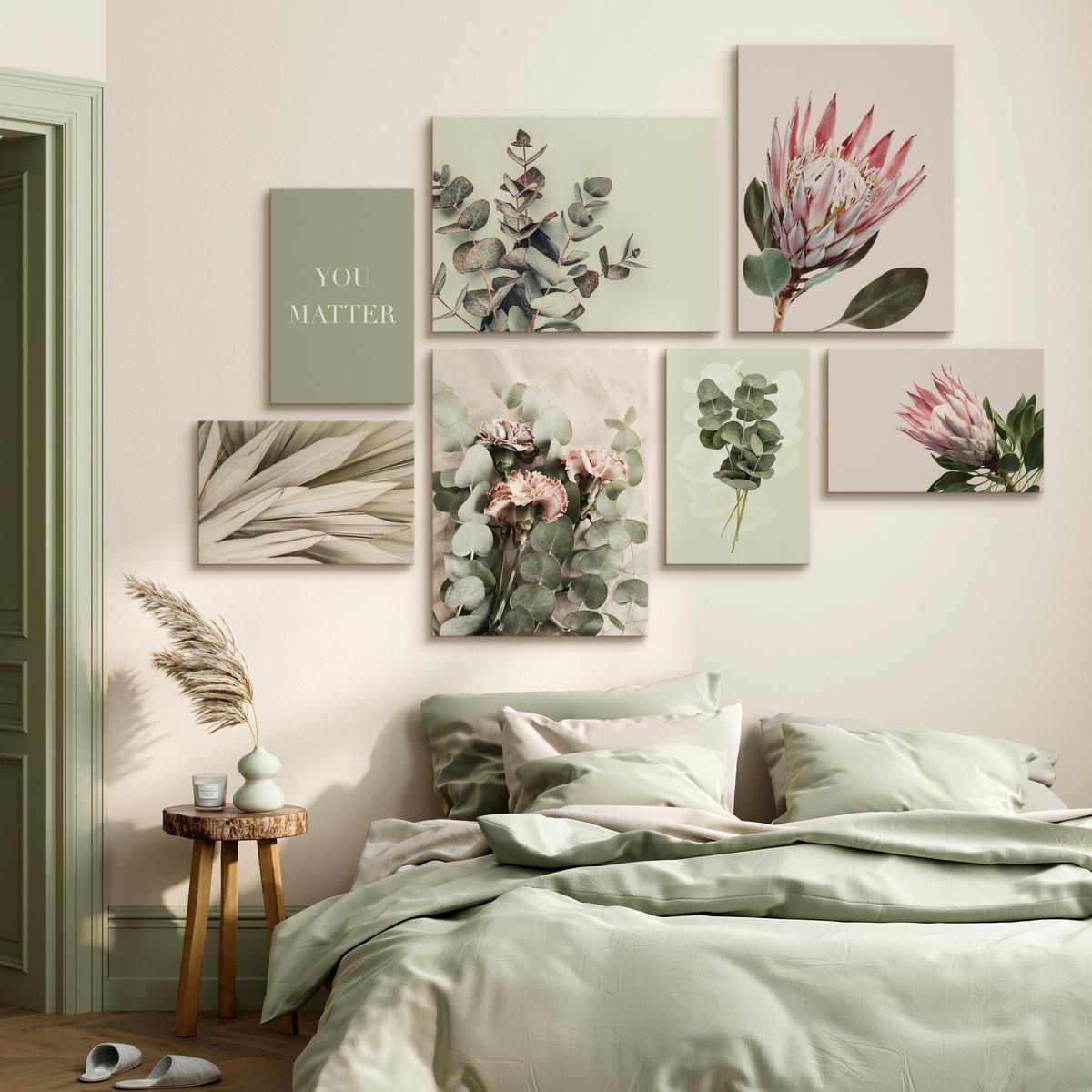 Obrazy Do Salonu LIŚCIE Eukaliptusa Kwiaty 110x80cm 3 Full Screen