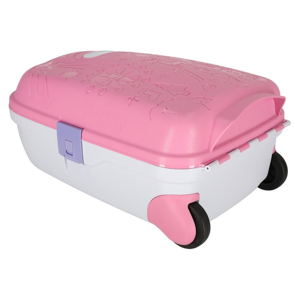 Walizka podróżna kabinowa dla dzieci na kółkach bagaż podręczny z imieniem różowy nr. 6