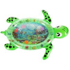 Mata wodna sensoryczna dmuchana dla niemowląt żółw zielona XXL 99x53x1 cm - Miniaturka zdjęcia nr 2