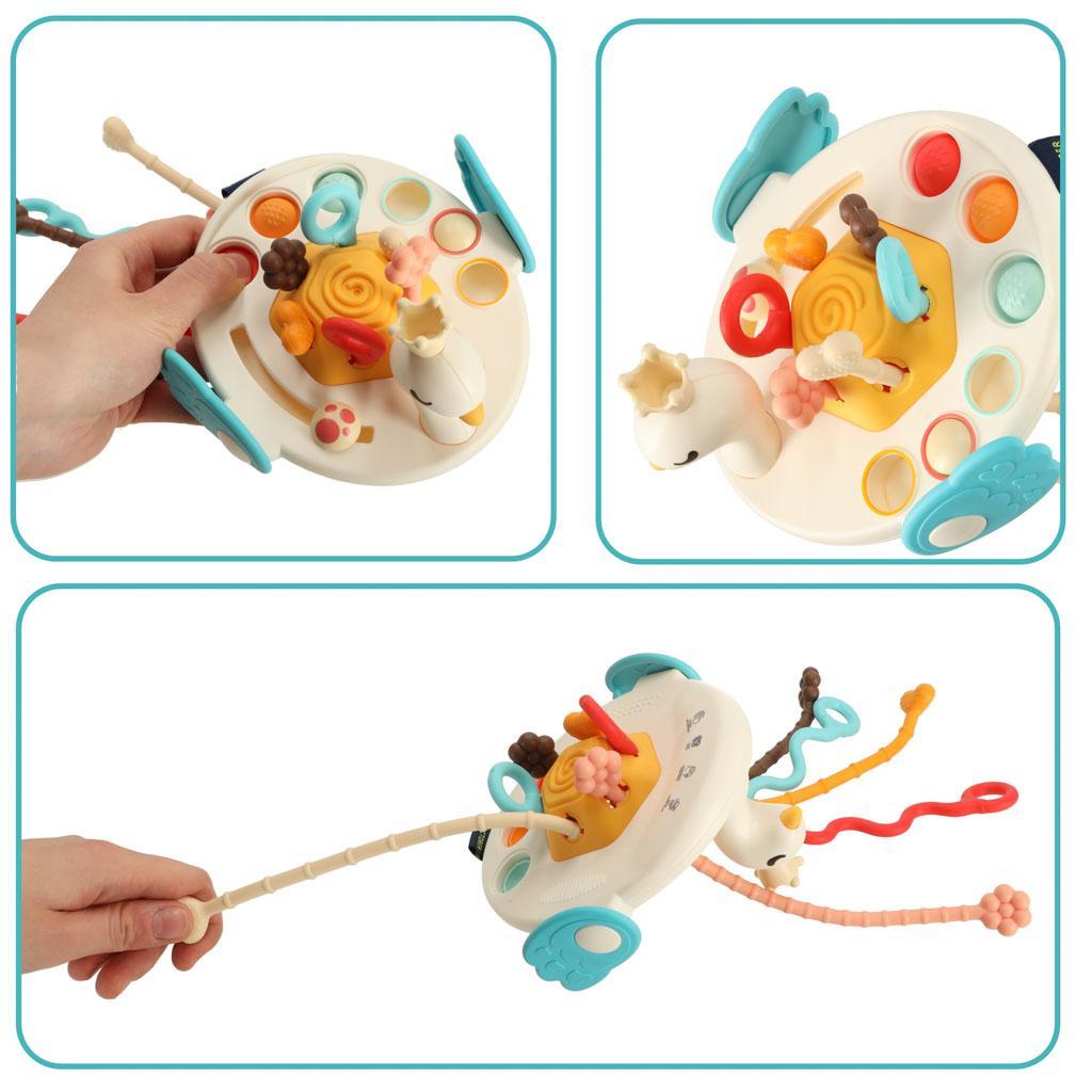 Zabawka sensoryczna gryzak Montessori dla niemowląt łabędź 3 Full Screen
