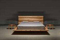 Łóżko MOOD 180x200 eleganckie, proste, nowoczesne, designerskie łóżko wykonane z litej olchy