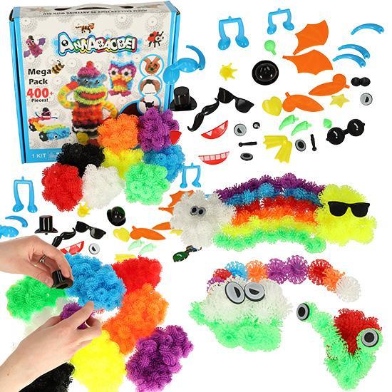 Rzepy czepy klocki kulki kolorowe kreatywne 436 elementów zabawka dla dzieci 28x6,5x28 cm 0 Full Screen