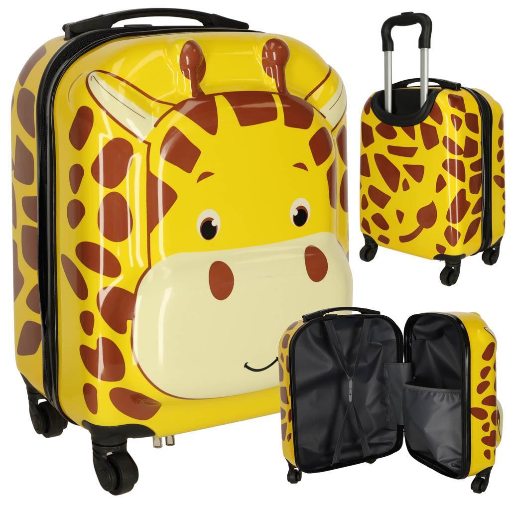 Walizka podróżna dla dzieci bagaż podręczny na kółkach żyrafa nr. 1