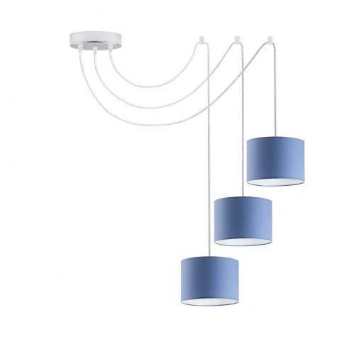 Lampa wisząca WAIKIKI W3 200x17,5x12 cm z regulacją do salonu niebieska nr. 3