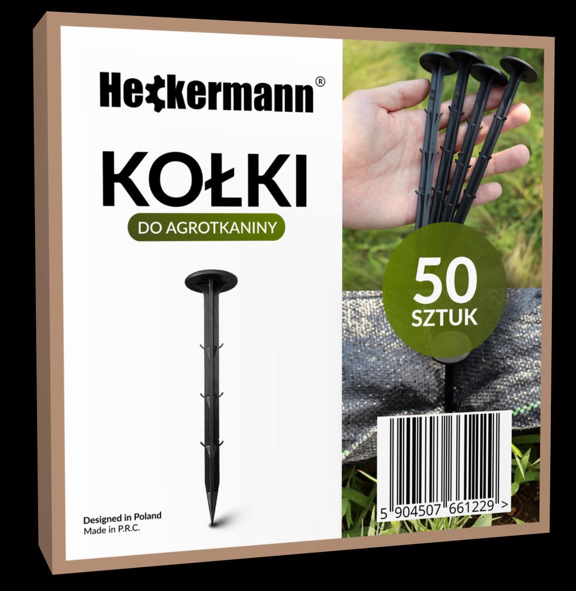 Kołki szpilki do agrotkaniny Heckermann 16cm Czarne - paczka 50 szt 5 Full Screen