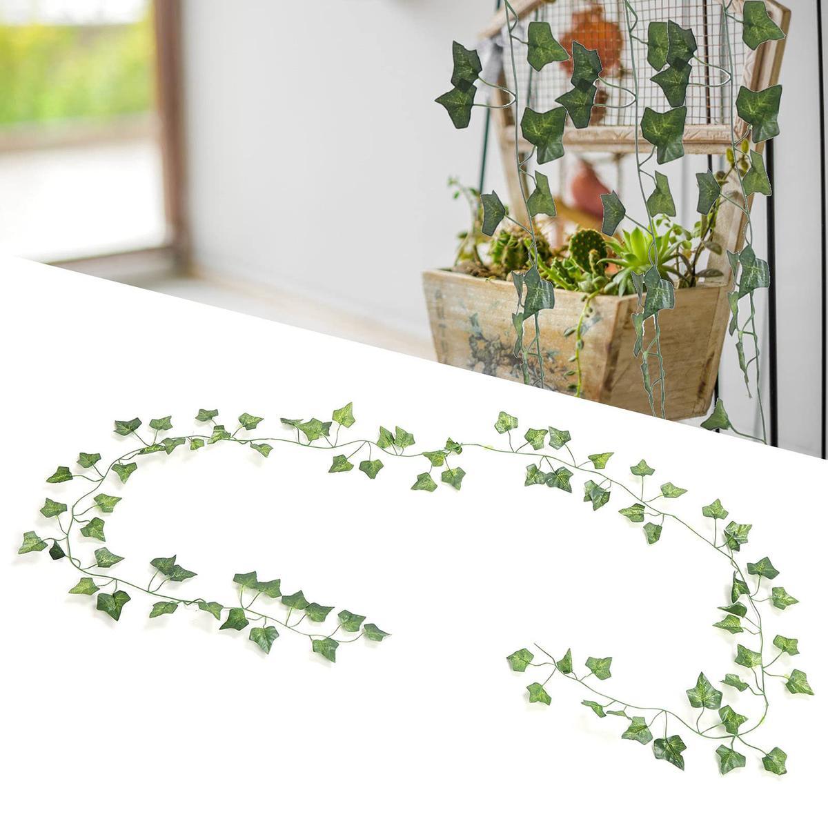 Sztuczny bluszcz Roślina wisząca na ścianę lub balkon Heckermann 3szt / 6,3m 14 Full Screen