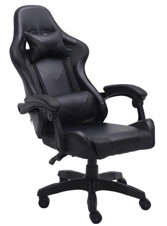 Fotel obrotowy Remus 66x115x62 cm czarny krzesło do biura  nr. 3